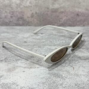 White Oval Sunglasses